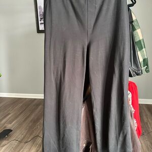 Black Wide-Leg Pants